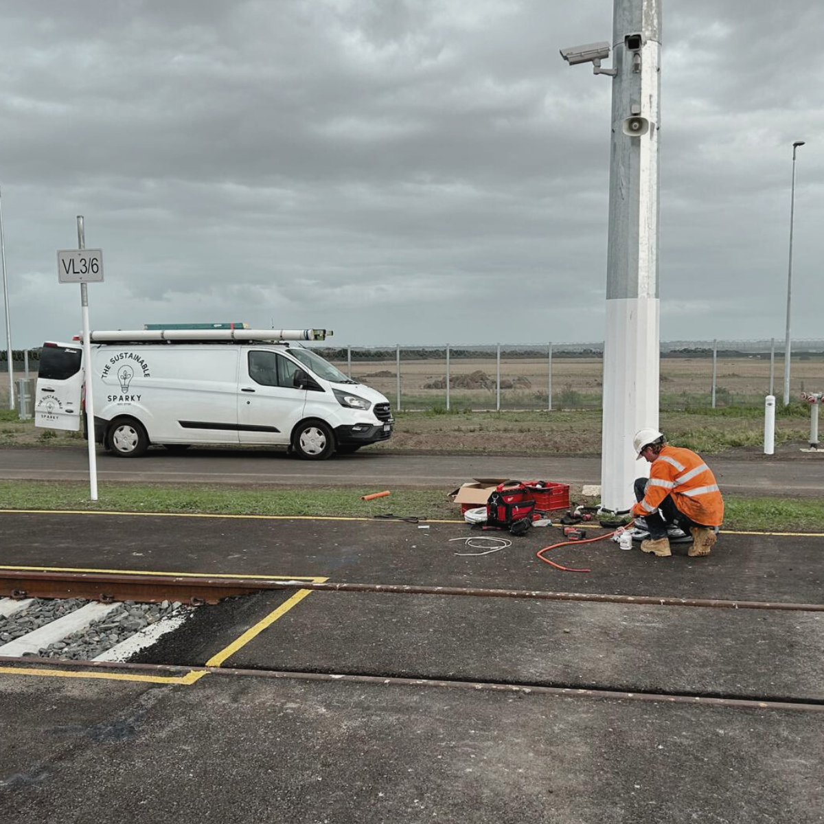 Commercial electrician.